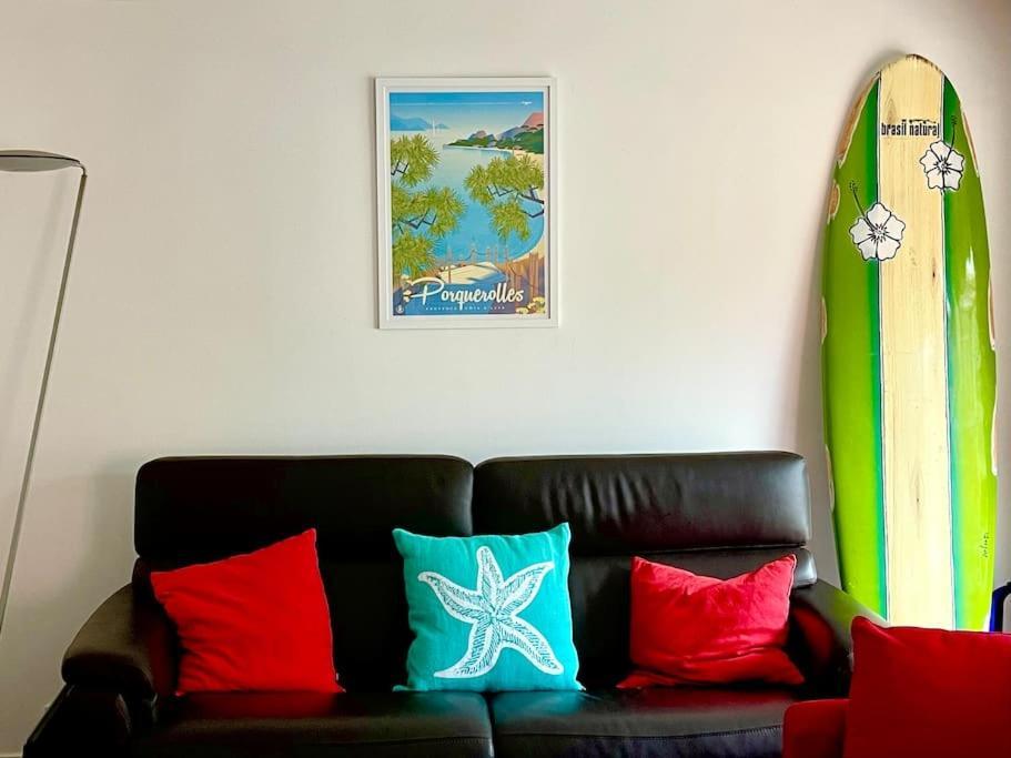 Apartamento Les Cigales Le Pradet Exterior foto